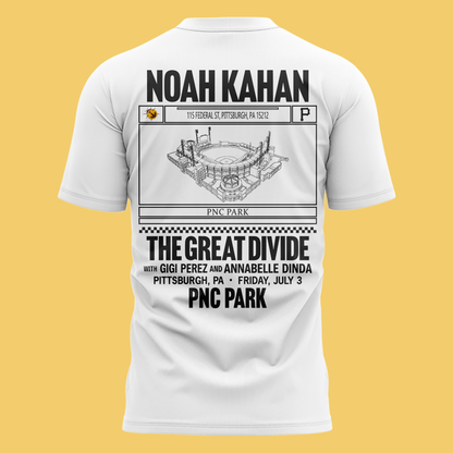 Limited Edition Pittsburgh Pirates x Noah Kahan White Tshirt 2026 | SN45
