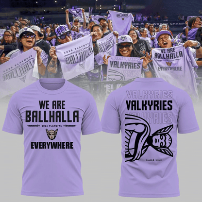 Las Vegas Valkyries 2026 Playoffs Ballhalla Basketball T-Shirt