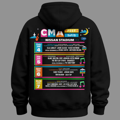 Limited Edition CMA FEST Black Hoodie 2026 | MM31