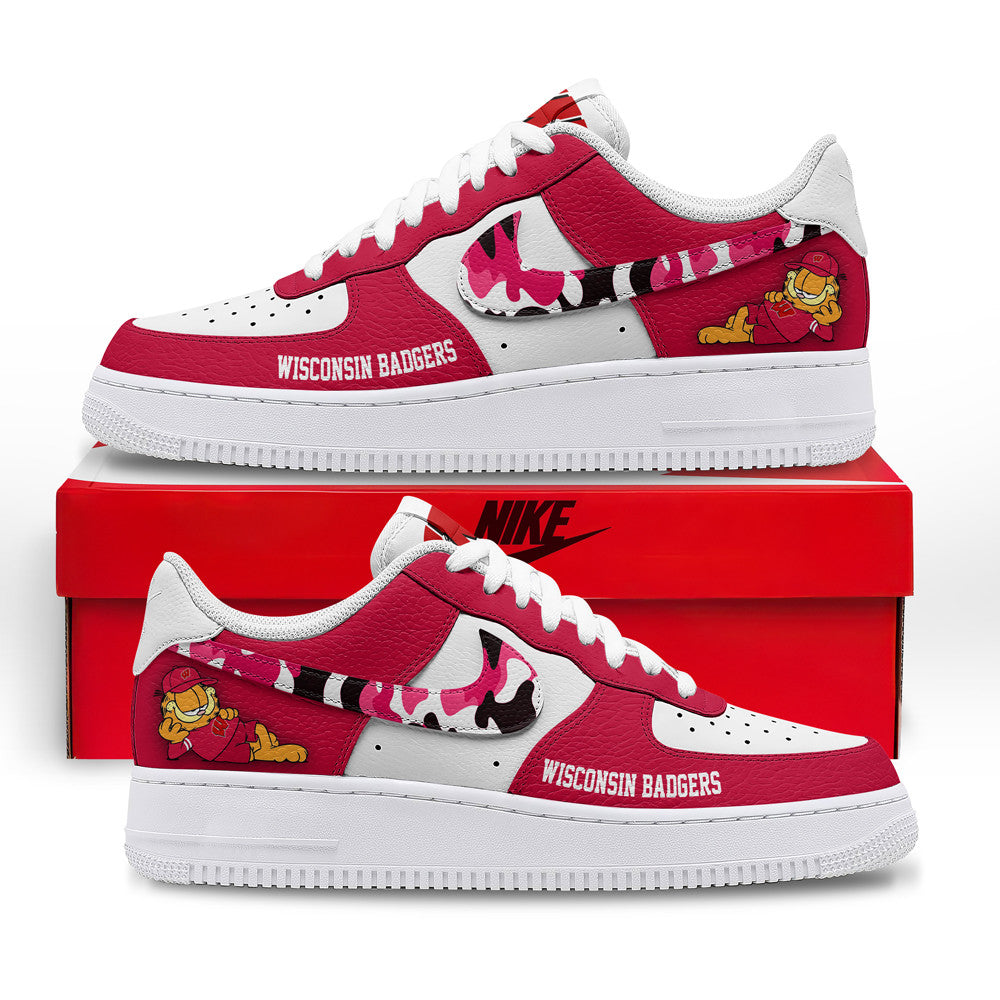 Wisconsin Badgers | Premium NCAA Only Show Up AF1 Shoes