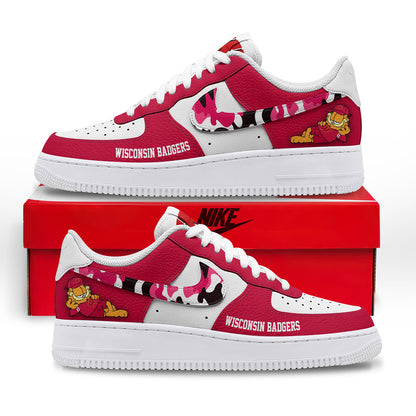 Wisconsin Badgers | Premium NCAA Only Show Up AF1 Shoes