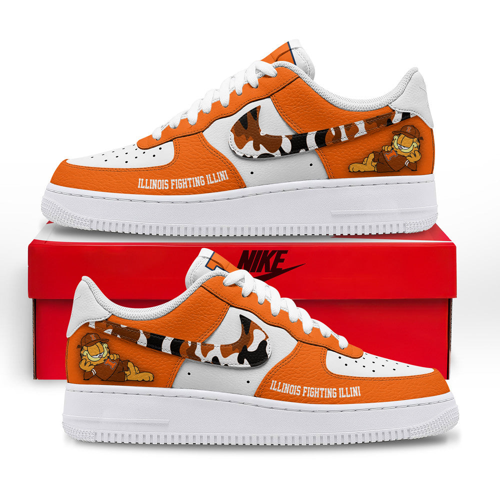 Illinois Fighting Illini | Premium NCAA Only Show Up AF1 Shoes