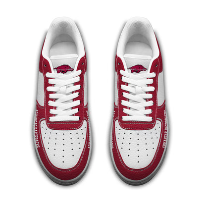 Arkansas Razorbacks | Premium NCAA Only Show Up AF1 Shoes