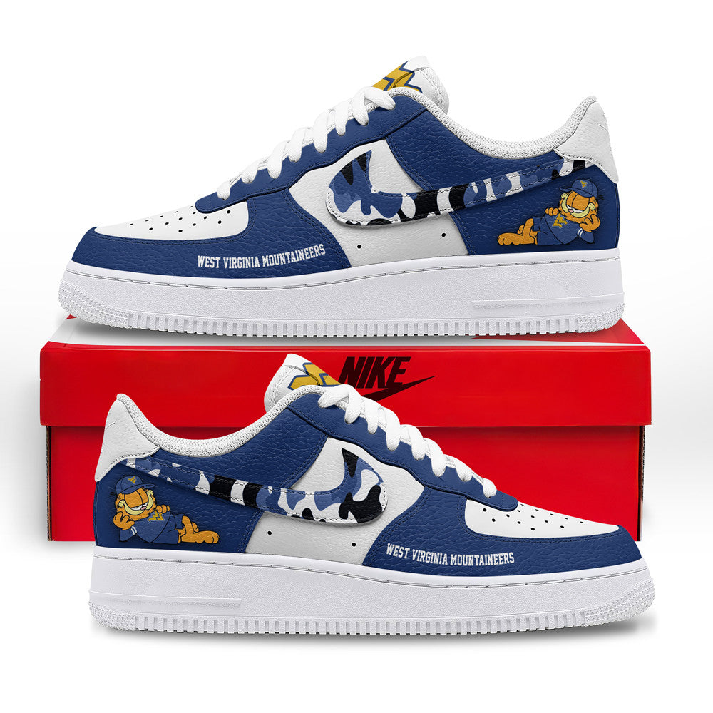 West Virginia Mountaineers | Premium NCAA Only Show Up AF1 Shoes