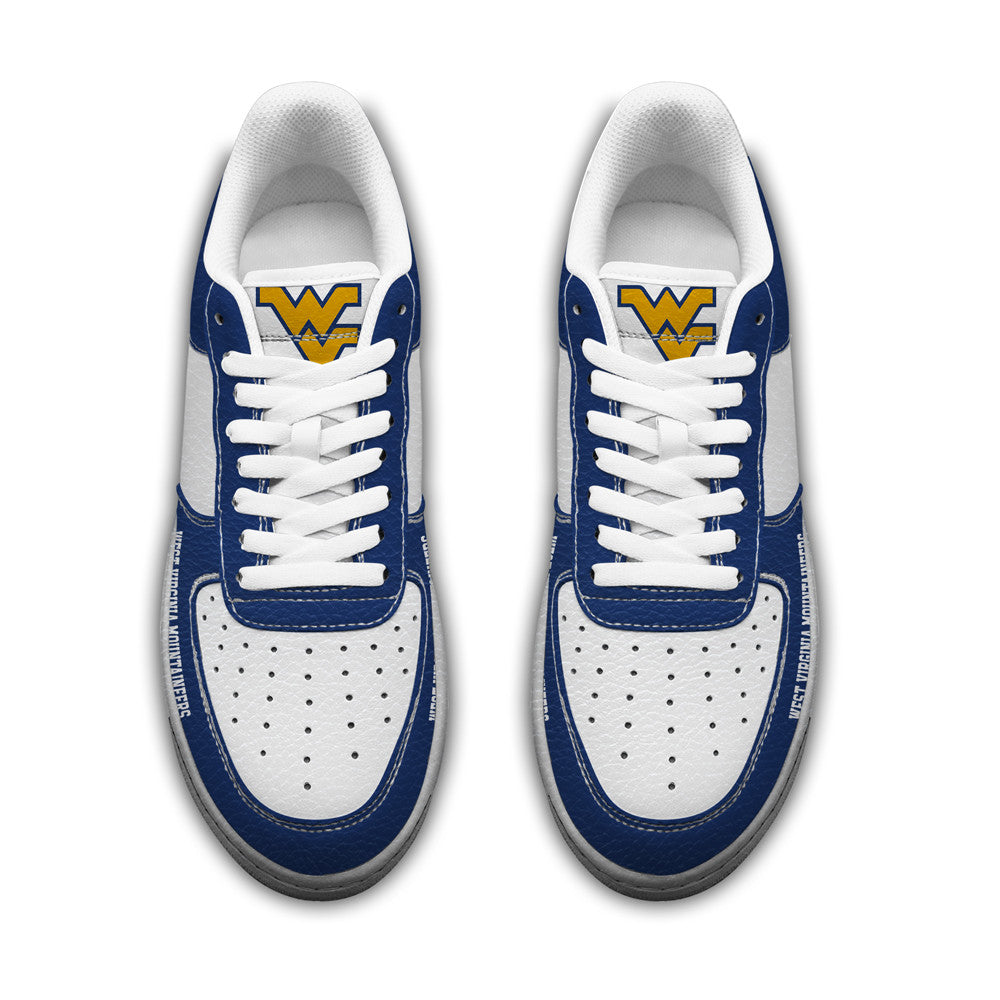 West Virginia Mountaineers | Premium NCAA Only Show Up AF1 Shoes