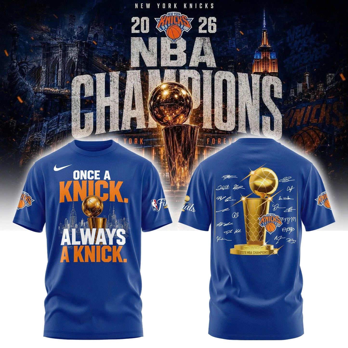 New York Knicks Basketball NBA Rings Champions Tshirt | CC51