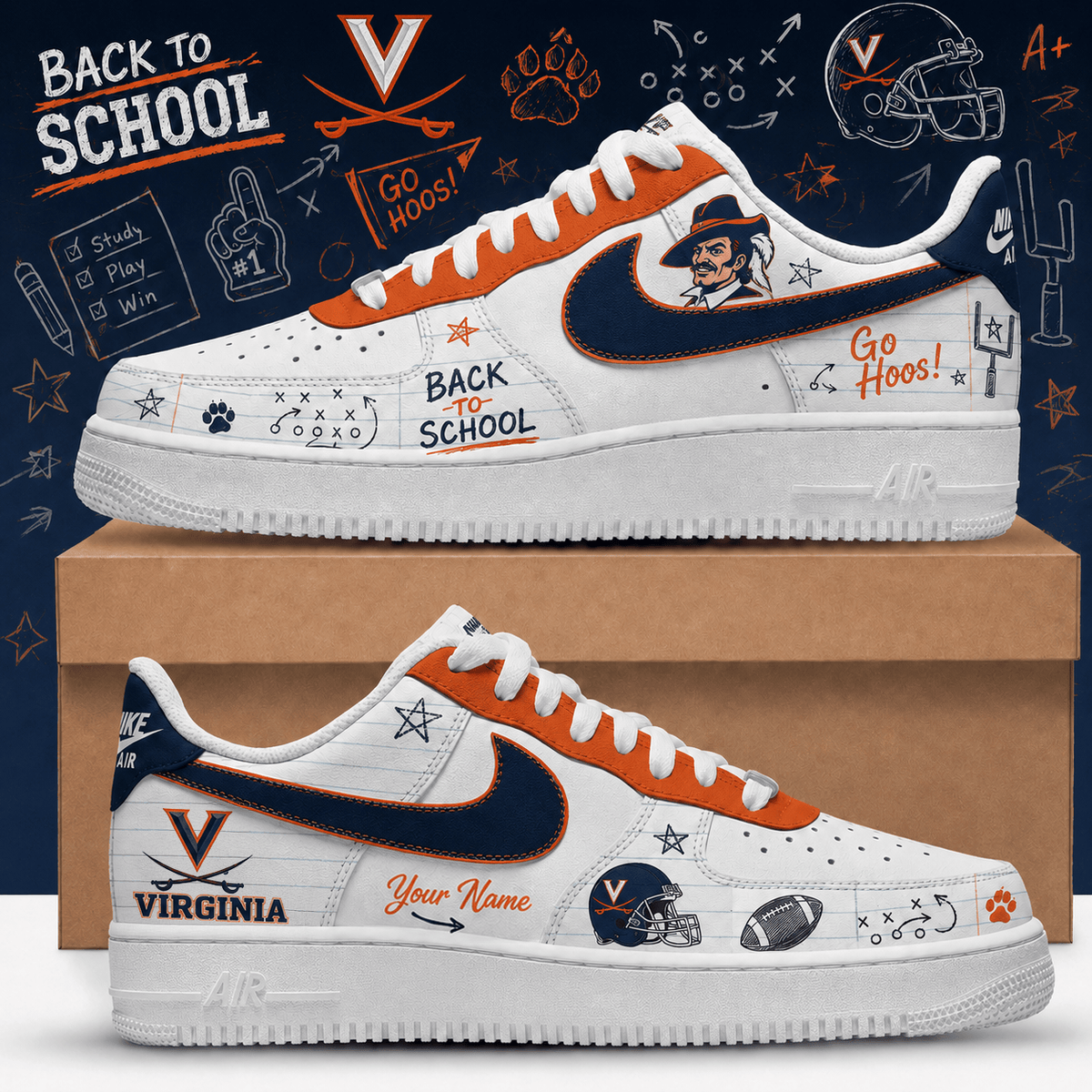 Virginia Cavaliers | Premium NCAA Back To School Af1