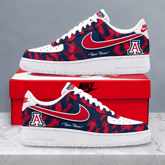 Arizona Wildcats | Premium NCAA Personalized Camo AF1 Shoes