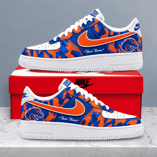 Boise State Broncos | Premium NCAA Personalized Camo AF1 Shoes