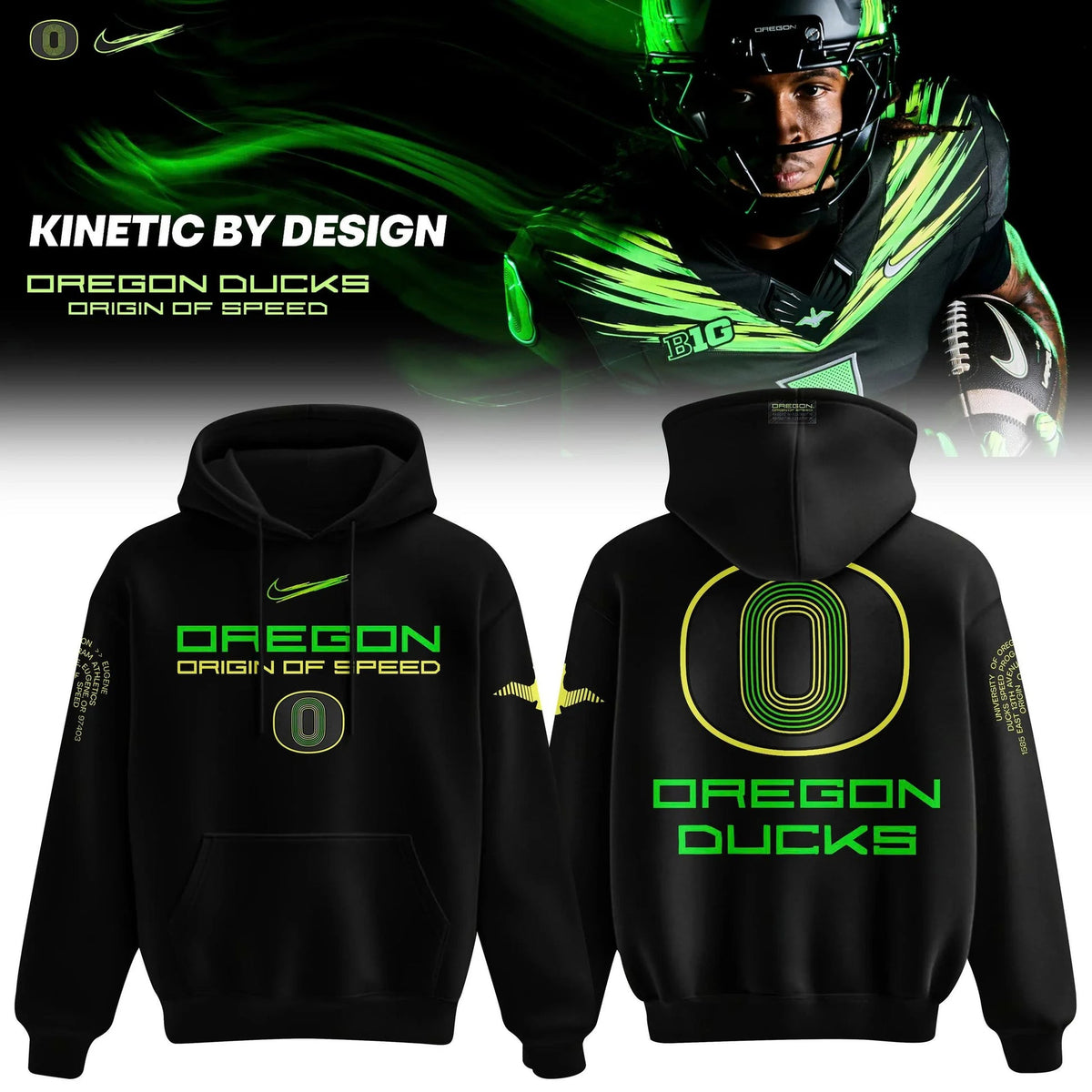 Oregon Ducks Merch Origin Of Speed 2026 Hoodie Oregon Ducks Fan Apparel
