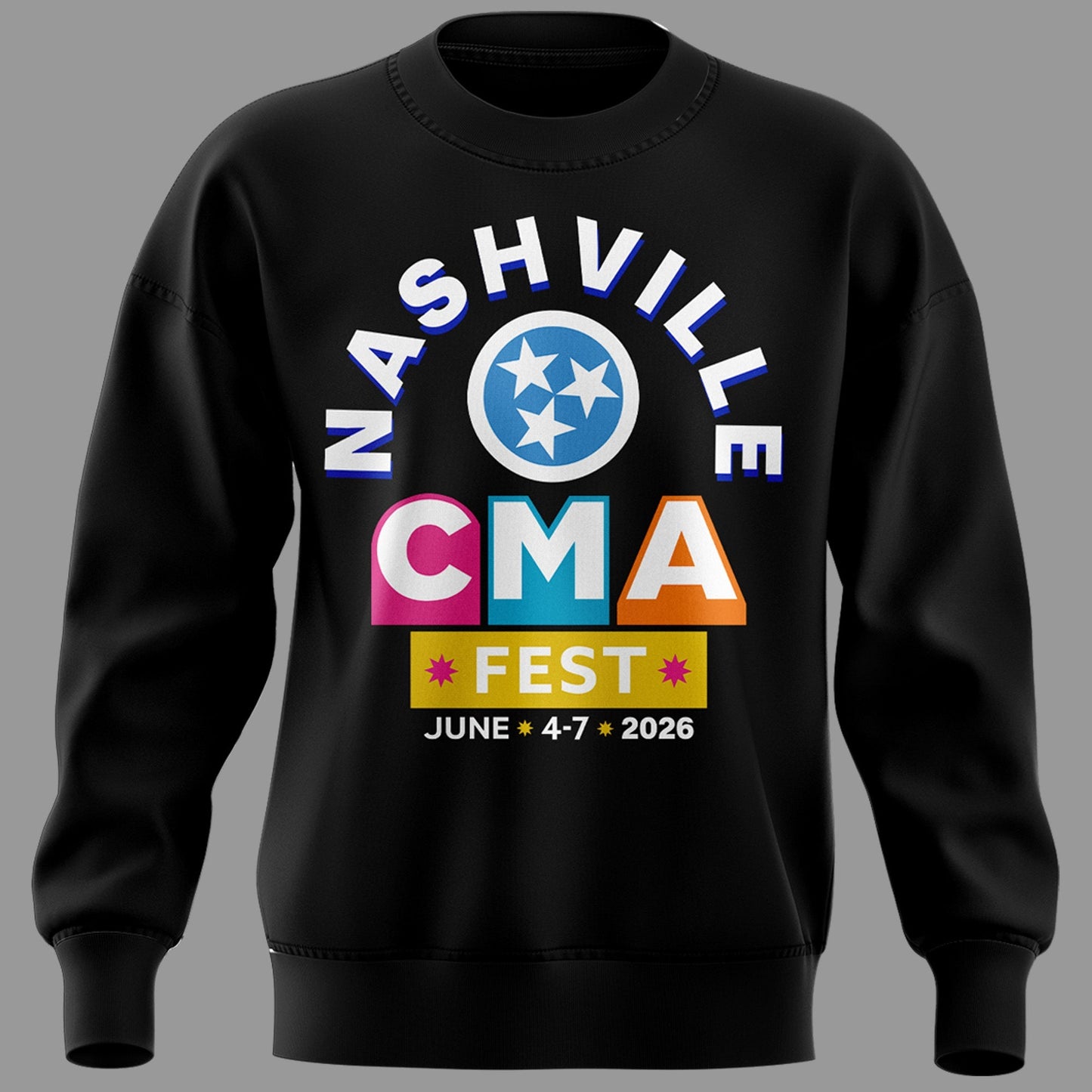 Limited Edition CMA FEST Black Sweatshirt 2026 | YX82