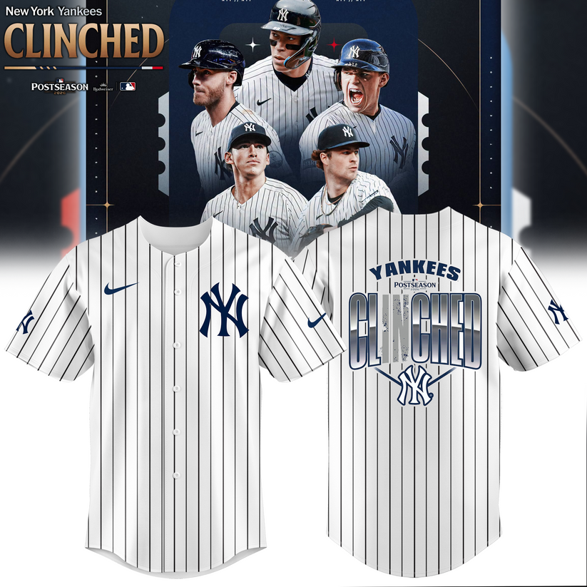 Limited Edition NYY Postseason 2026 Clinched Jersey | DH61