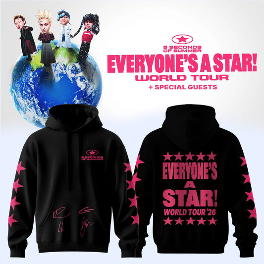 5SOS EVERYONE'S A STAR! World Tour Hoodie | KJ54