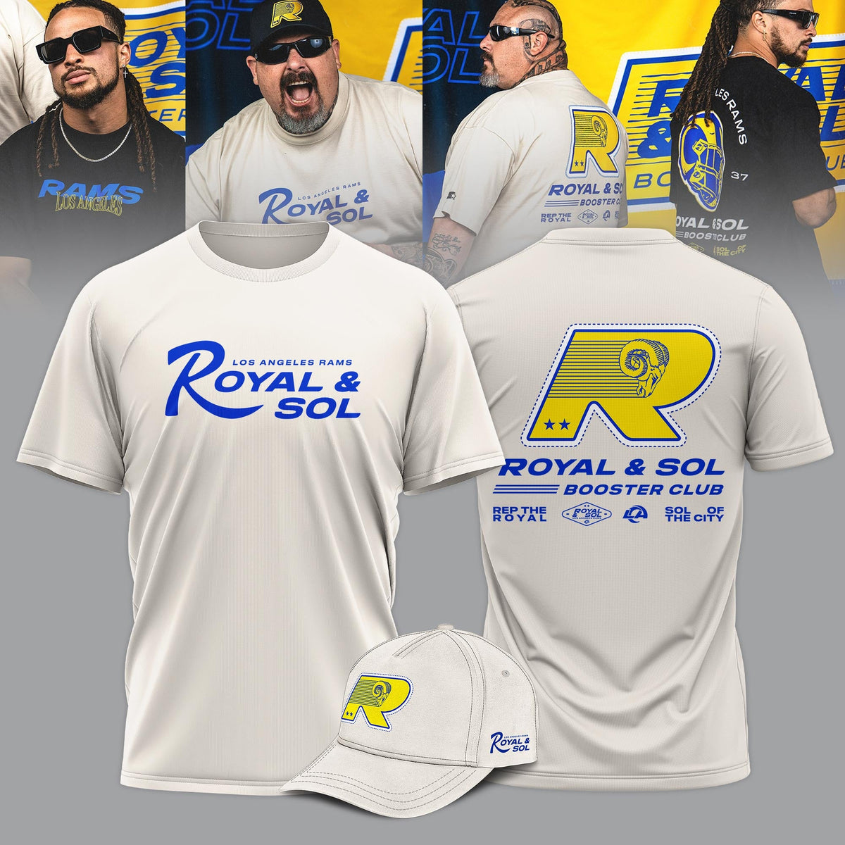 Los Angeles Rams Royal and Sol 2025 Limited Edition Shirt - Cream