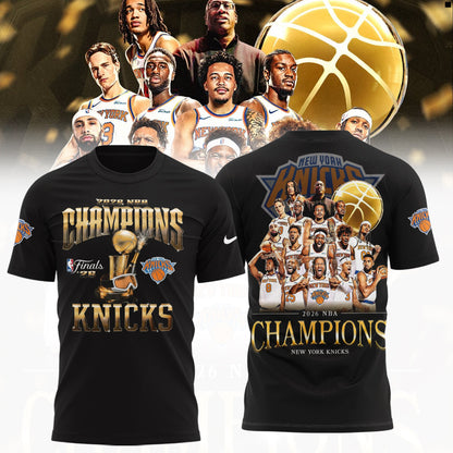 New York Knicks 2026 NBA Finals Champions T-Shirt | RB17