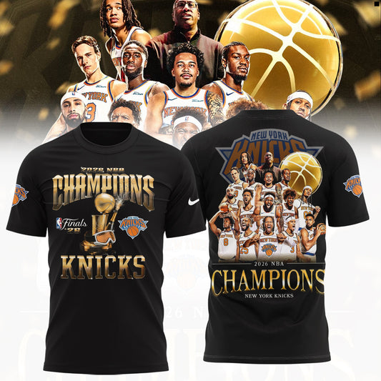 New York Knicks 2026 NBA Finals Champions T-Shirt | RB17