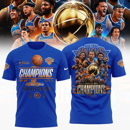 New York Knicks NBA Finals Champs Locker Room T-Shirt | VI19