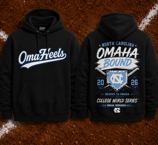 OmaHeels - Headed to Omaha - 2026 NCAA Baseball Men's College World Series Hoodie | FQ57