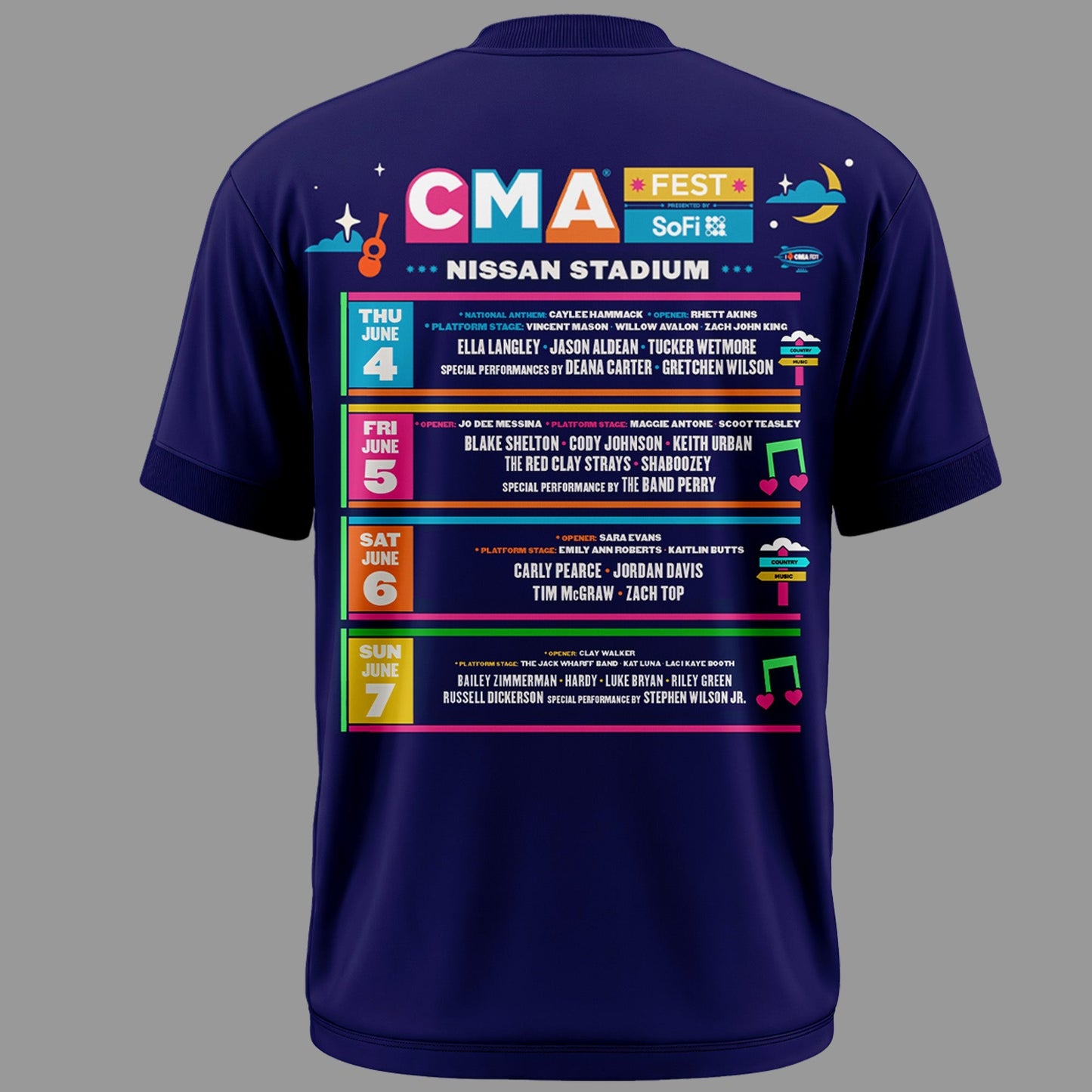 Limited Edition CMA FEST Tshirt 2026 | PP38