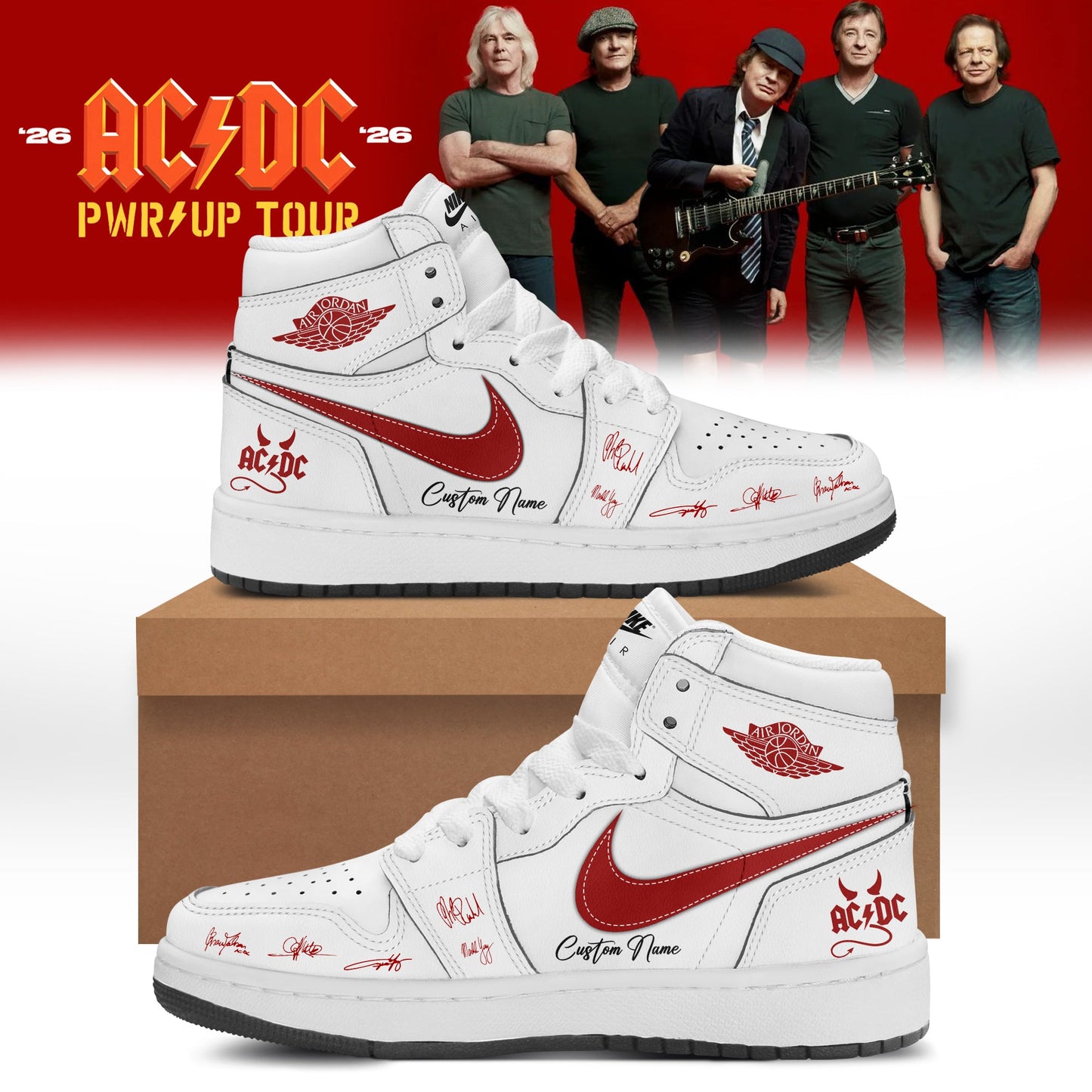 Classic AC/DC Power Up Tour 2026 Shoes 6