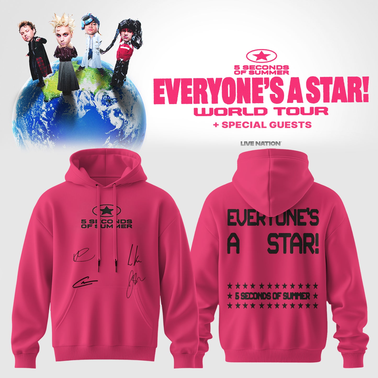 5SOS EVERYONE'S A STAR! World Tour Hoodie | PN77