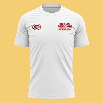 Limited Edtion Noah Kahan x Cincinnati Reds White Tshirt 2026 | WL65