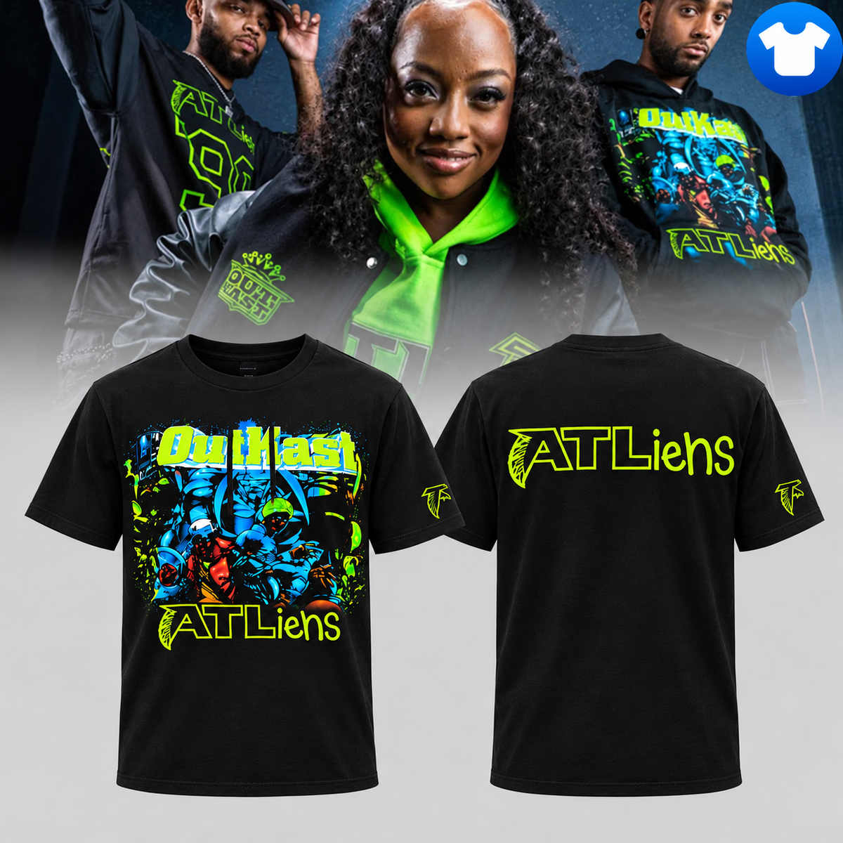 Atlanta Falcons ATLiens 30th Anniversary 2026 Music TShirt