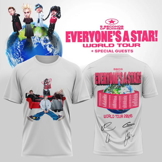 5SOS EVERYONE'S A STAR! World Tour Shirt | EM61