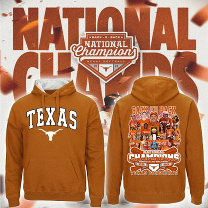 Limited Edition Texas Longhorns 2026 Women's College Softball World Series Champions Hoodie | WI53