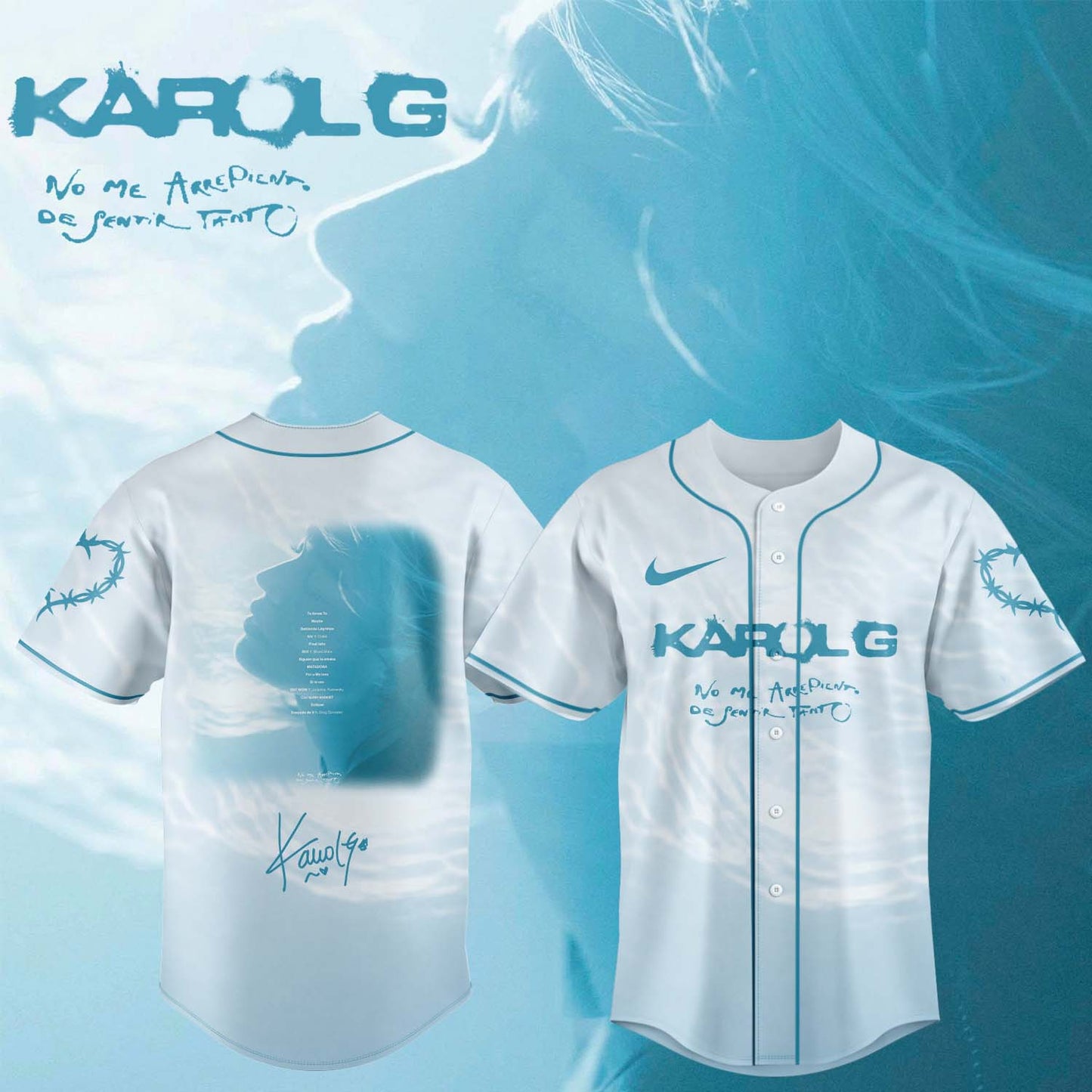 KaRol G Album "NO ME ARREPIENTO DE SENTIR TANTO" - Jersey | PB56