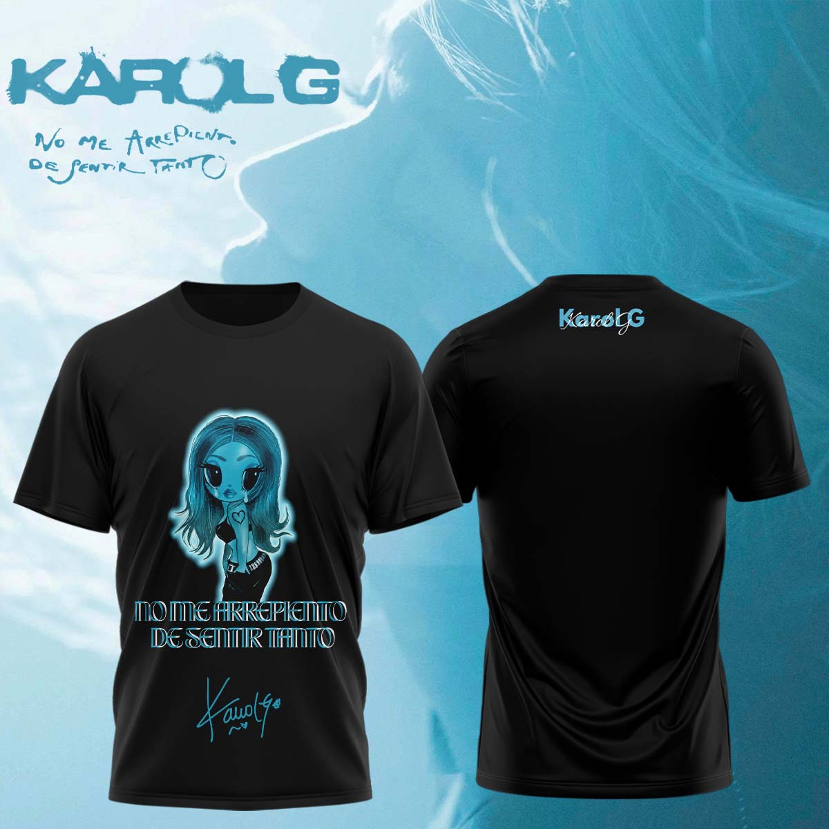 KaRol G Album "NO ME ARREPIENTO DE SENTIR TANTO" - Tshirt | DY42