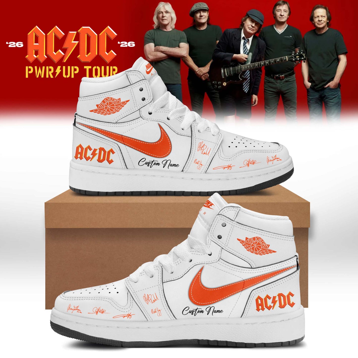 Classic AC/DC Power Up Tour 2026 Shoes 2