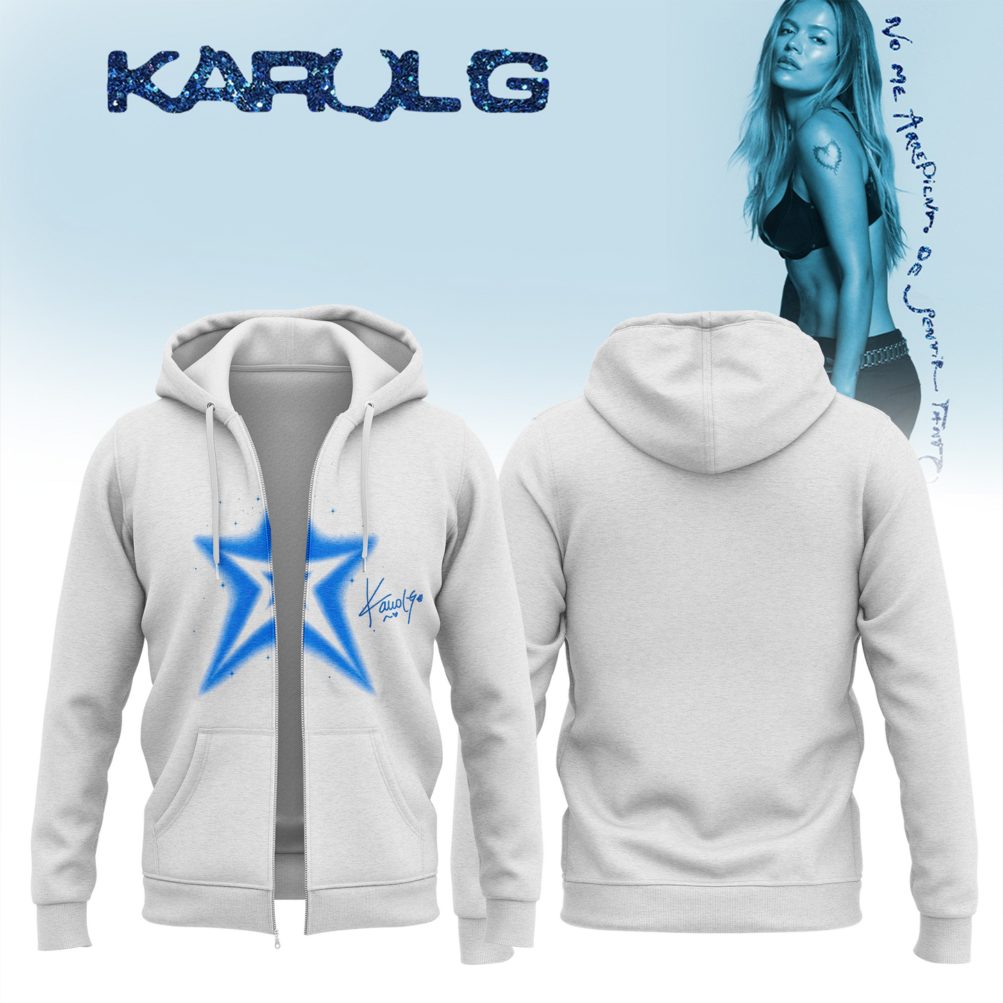 KaRol G Album "NO ME ARREPIENTO DE SENTIR TANTO" - Zip Hoodie | OY24