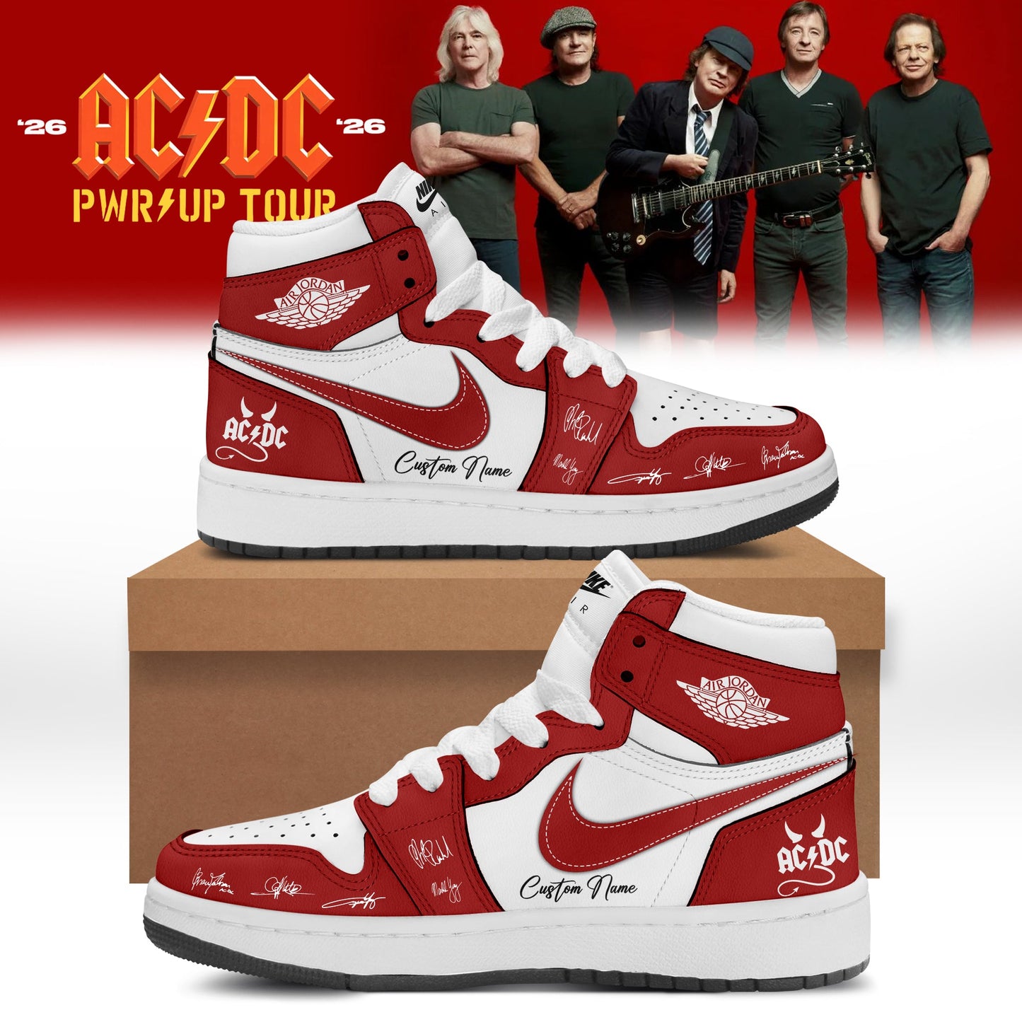 Classic AC/DC Power Up Tour 2026 Shoes 5