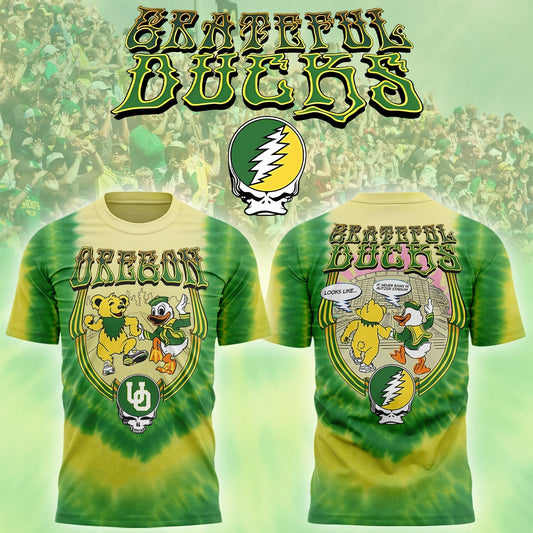 Special Edition Grateful Ducks Tshirt, Oregon Ducks Football Limited Edition T-shirt