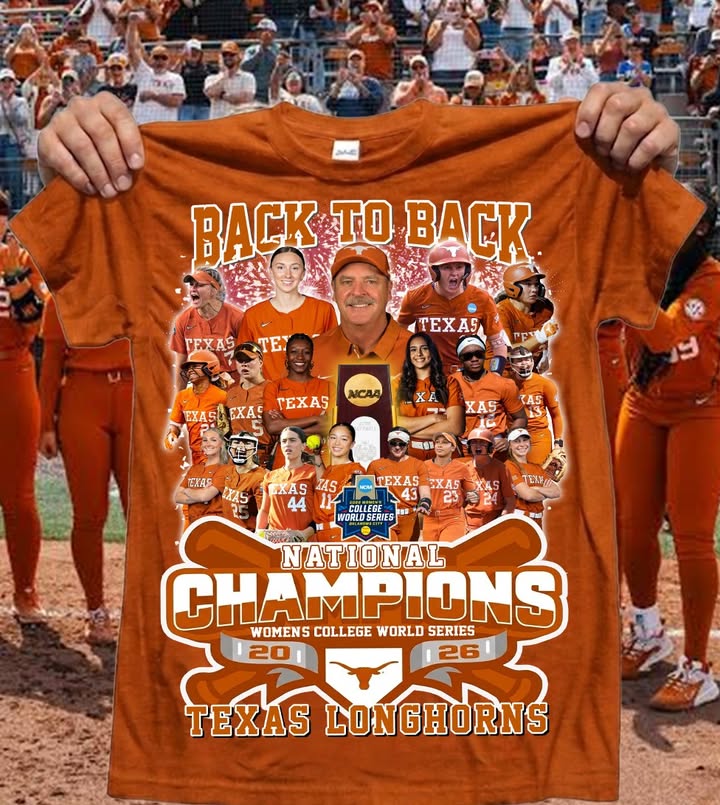 Limited Edition Texas Longhorns 2026 Women's College World Series Softball Champions T-Shirt | BM59