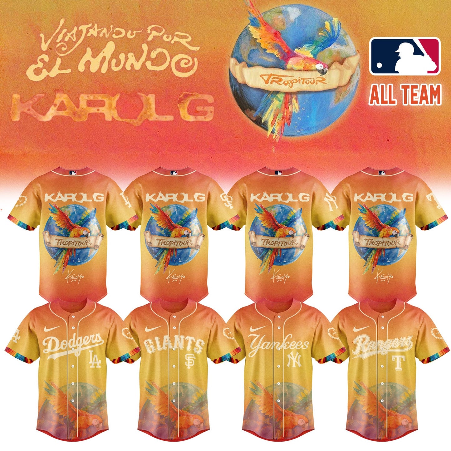 Karol G "Viajando Por El Mundo Tropi tour" Signature Limited Edition Jersey 2 | YP98