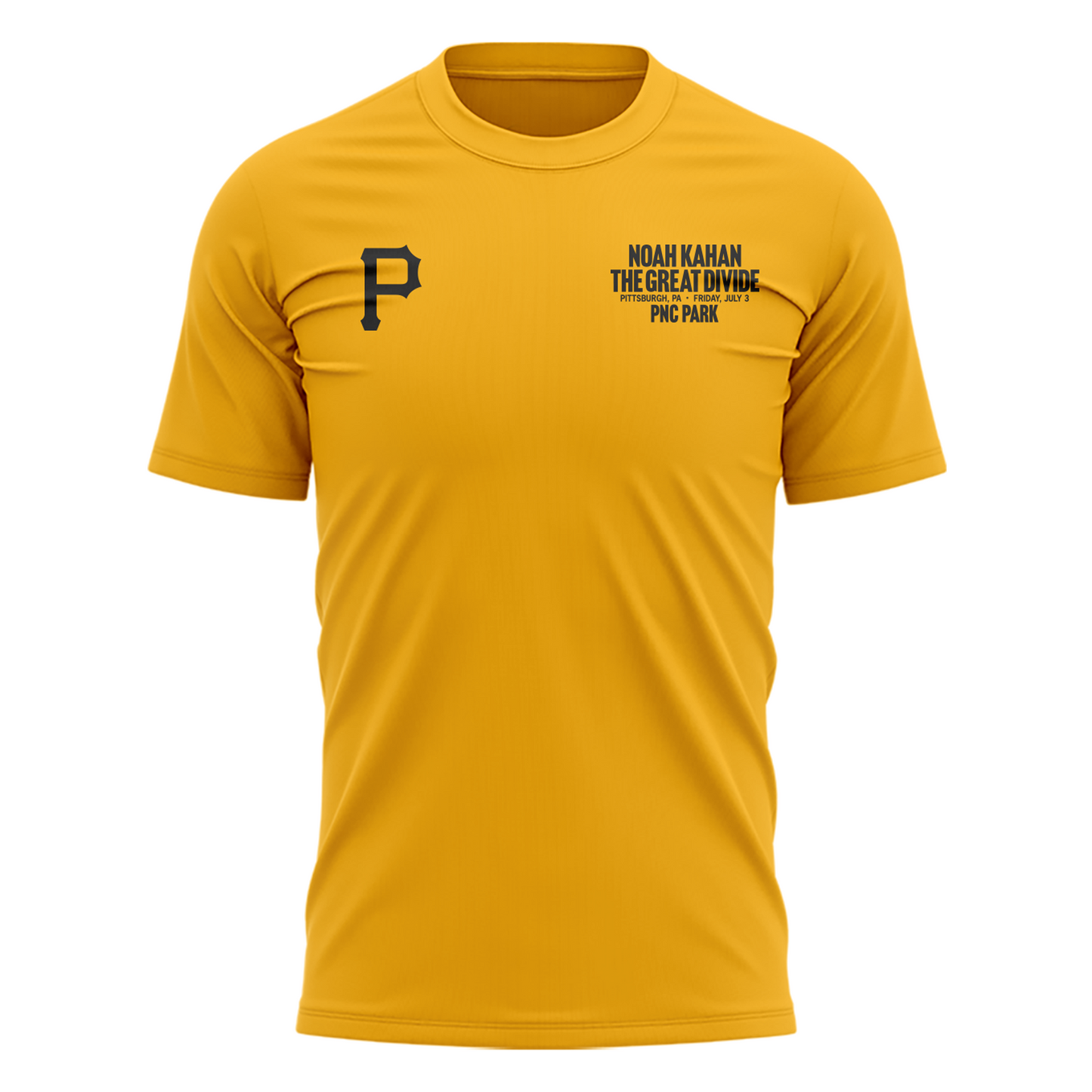 Limited Edition Pittsburgh Pirates x Noah Kahan Yellow Tshirt 2026 | HS85