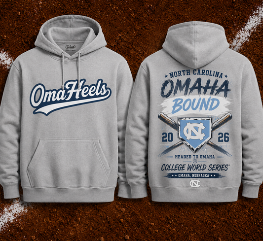 OmaHeels - Headed to Omaha - 2026 NCAA Baseball Men's College World Series Hoodie | SI90