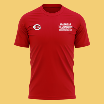 Limited Edtion Noah Kahan x Cincinnati Reds Red Tshirt 2026 | FF73