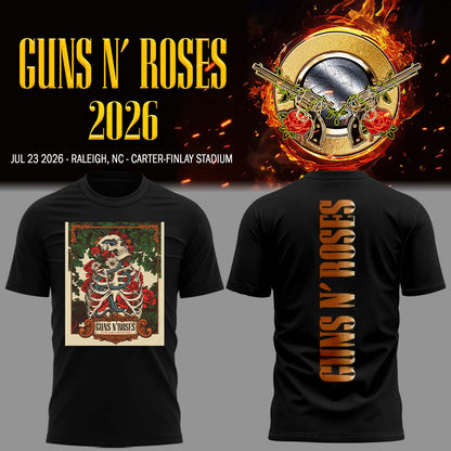 Limited Edition Guns N' Roses Tour 2026 TShirt | VE87