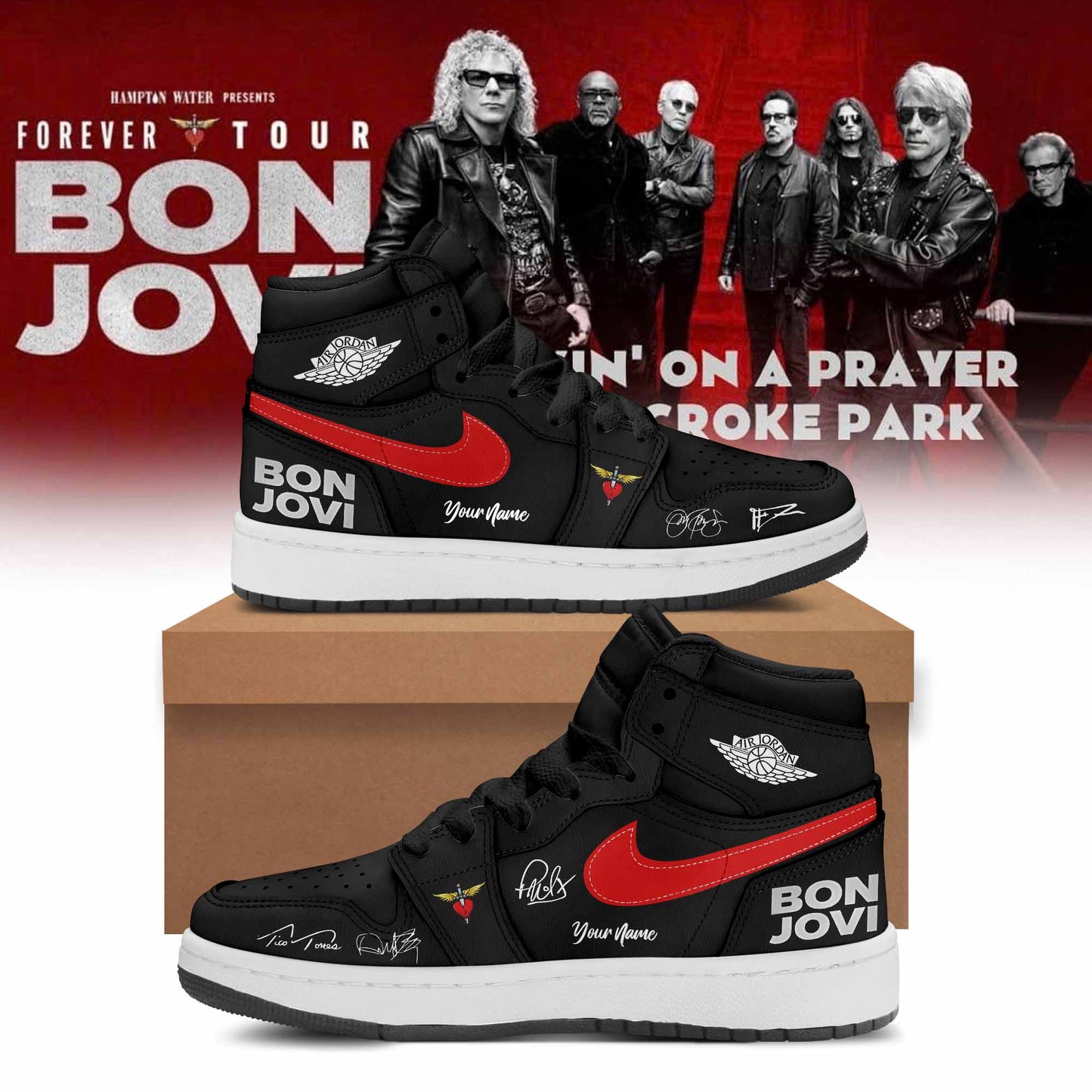 Bon Jovi Forever Tour 2026 Limited Edition Shoes 03 Concert Merch