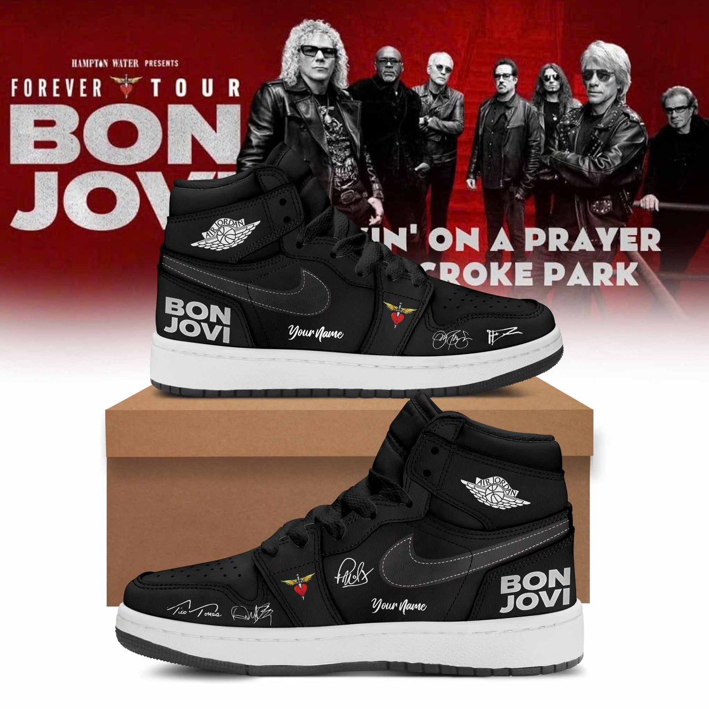 Bon Jovi Forever Tour 2026 Limited Edition Shoes 01 Concert Merch