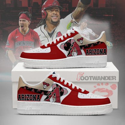 Arizona Diamondbacks MLB AF1 Low Top Shoes | GJ13