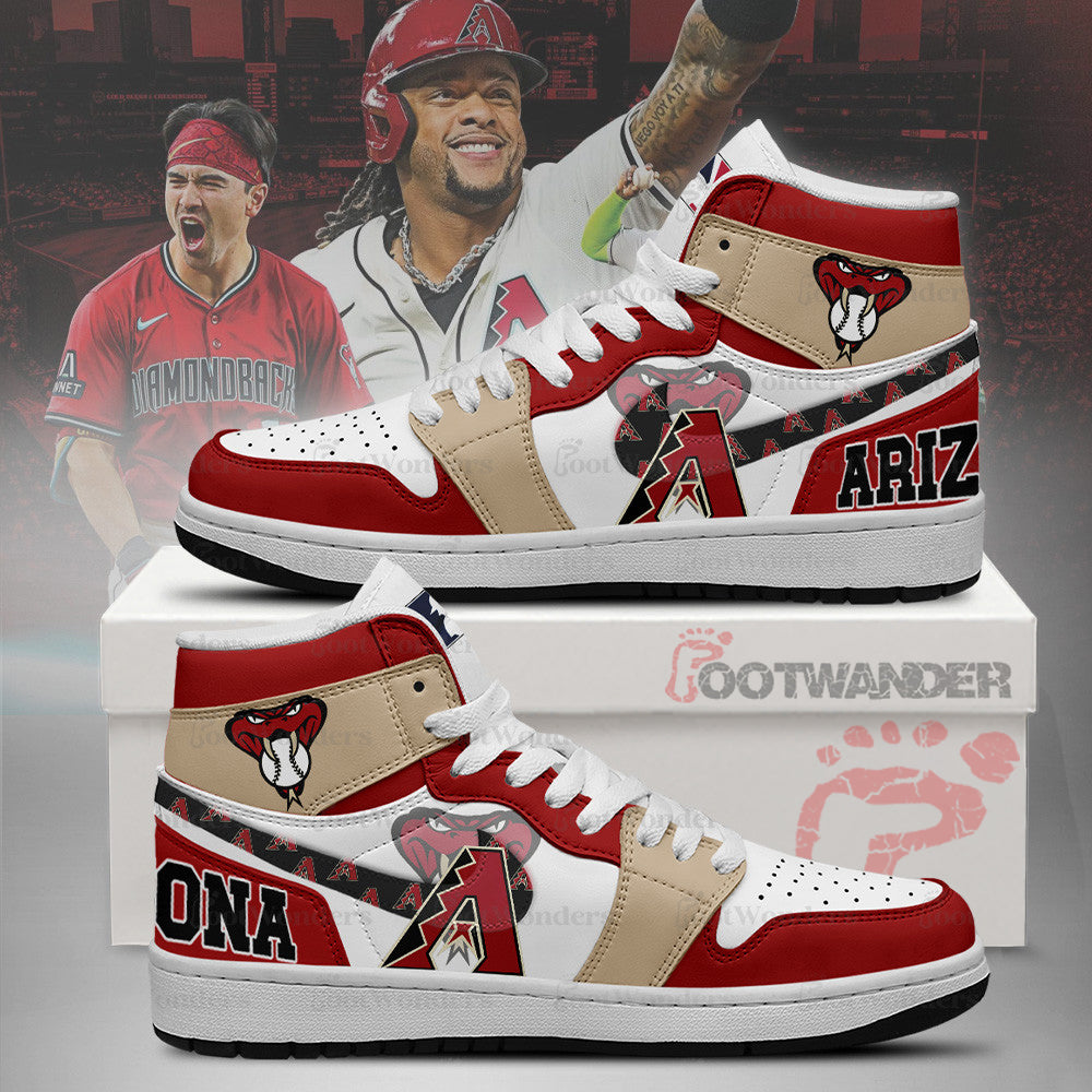 Arizona Diamondbacks MLB AJ1 High Top Shoes | LI90