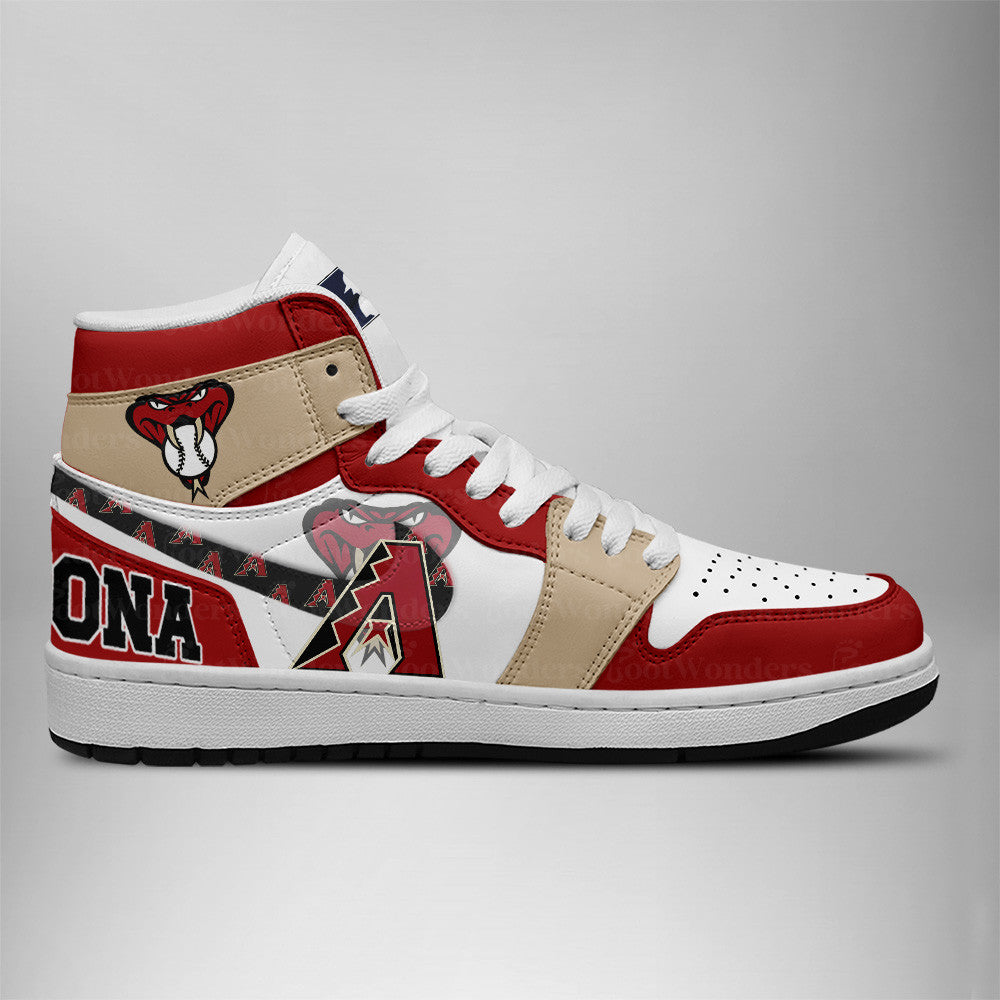 Arizona Diamondbacks MLB AJ1 High Top Shoes | LI90