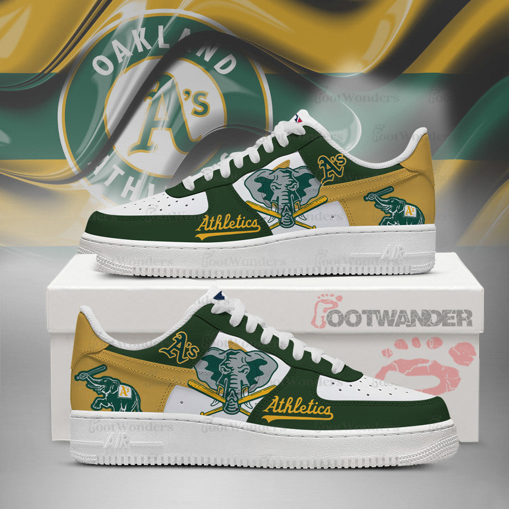 Oakland Athletics MLB AF1 Low Top Shoes | ZU50