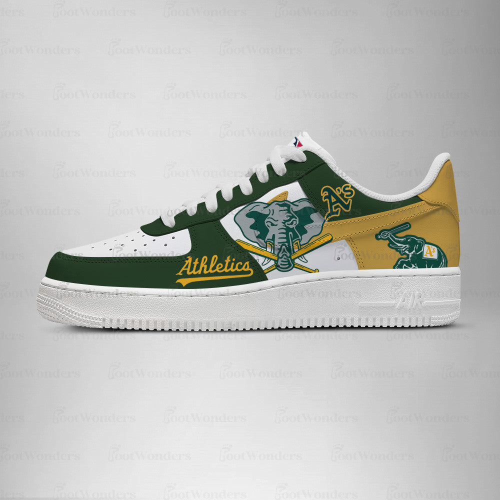 Oakland Athletics MLB AF1 Low Top Shoes | ZU50