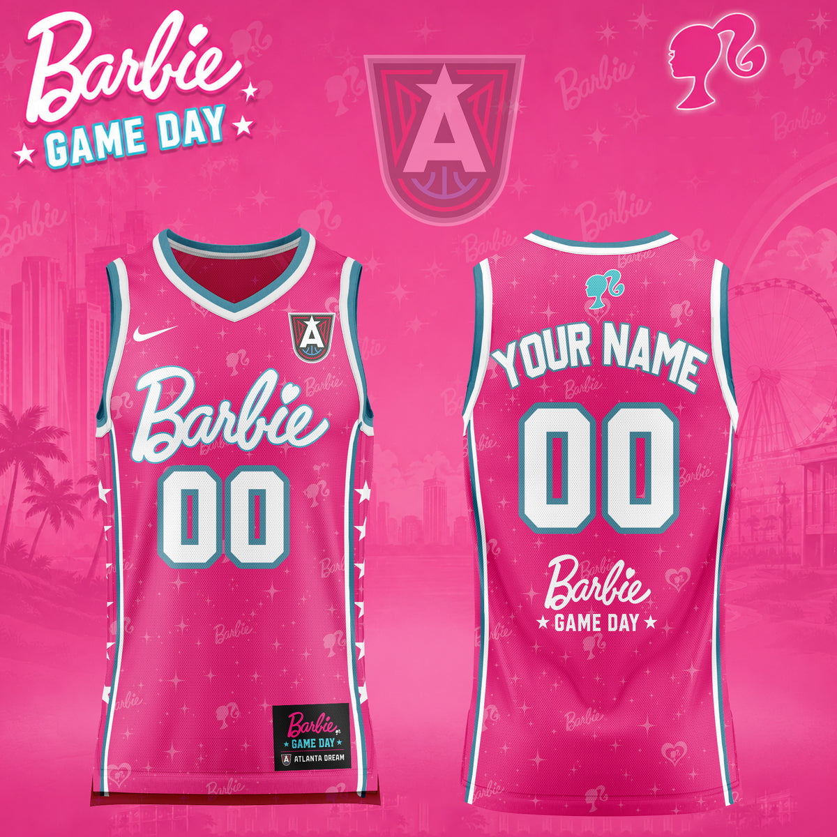 Dream 2026 WNBA x Barbie Game Day Jersey Limited Edition Pink