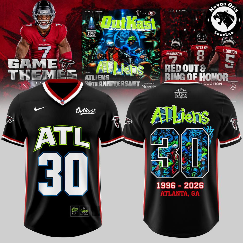 Atlanta Falcons x OutKast ATLiens 30th Anniversary 2026 Football Jersey 2